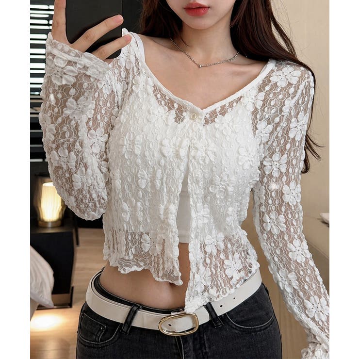 レディース 花柄レース春服夏服 透け感 | SUNSHINE CLOSET | 詳細画像2 