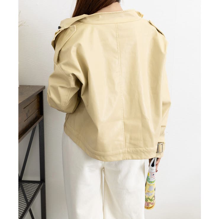 ファーライダースジャケットフェイクレザー | SUNSHINE CLOSET | 詳細画像27 