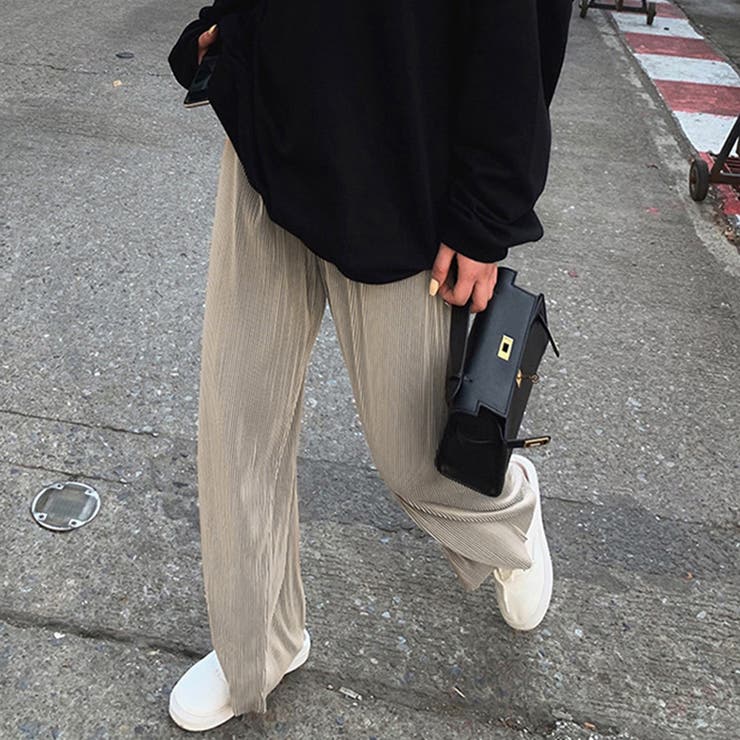 プリーツパンツ セルフカットワイドパンツ | SUNSHINE CLOSET | 詳細画像1 