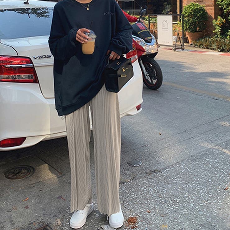 プリーツパンツ セルフカットワイドパンツ | SUNSHINE CLOSET | 詳細画像13 