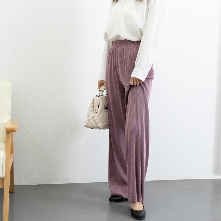 プリーツパンツ セルフカットワイドパンツ | SUNSHINE CLOSET | 詳細画像16 