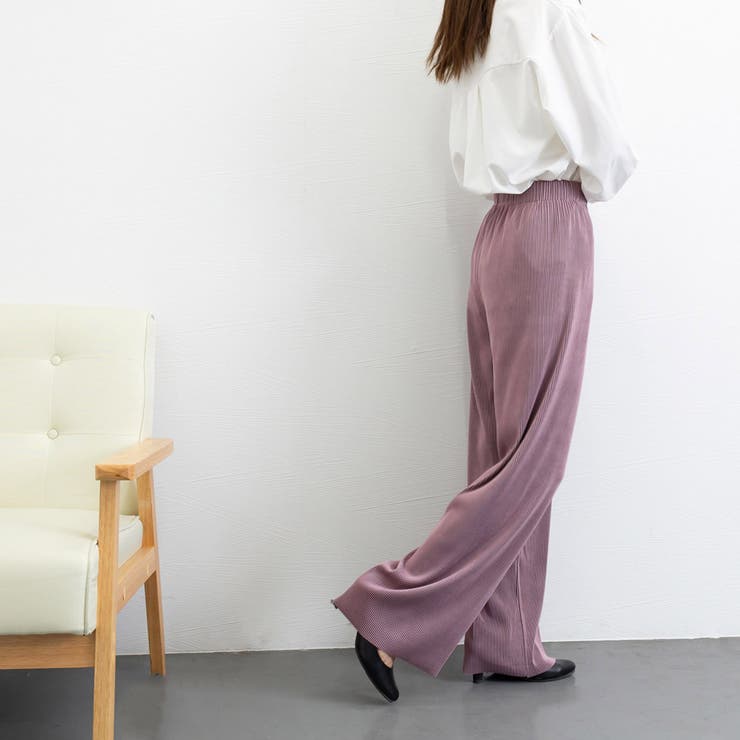 プリーツパンツ セルフカットワイドパンツ | SUNSHINE CLOSET | 詳細画像17 