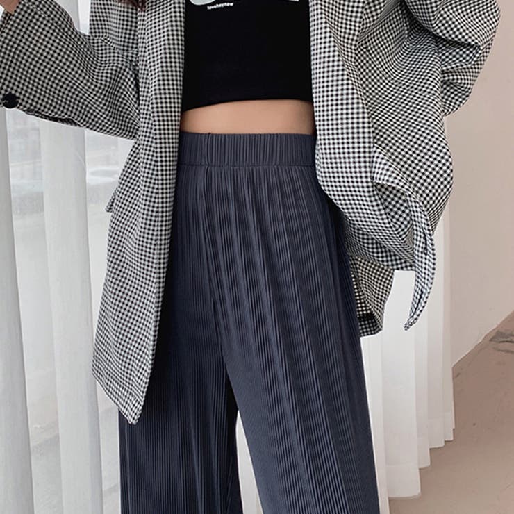 プリーツパンツ セルフカットワイドパンツ | SUNSHINE CLOSET | 詳細画像7 