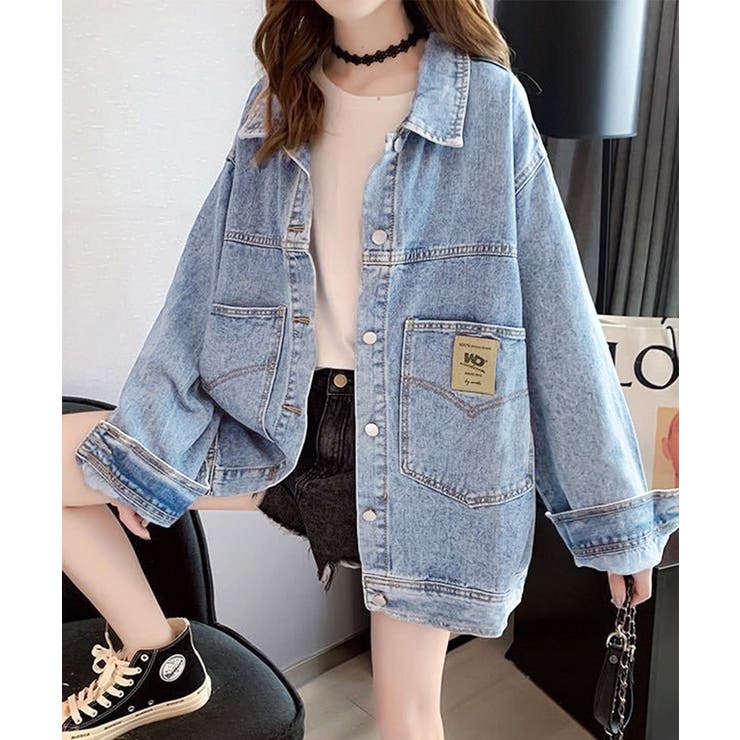 デニムジャケット レディースGジャン韓国 | SUNSHINE CLOSET | 詳細画像1 