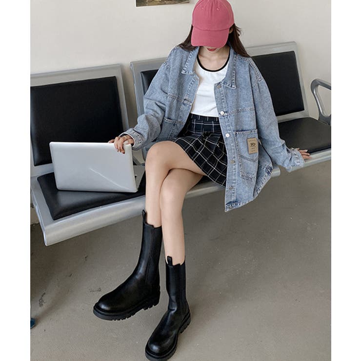 デニムジャケット レディースGジャン韓国 | SUNSHINE CLOSET | 詳細画像13 