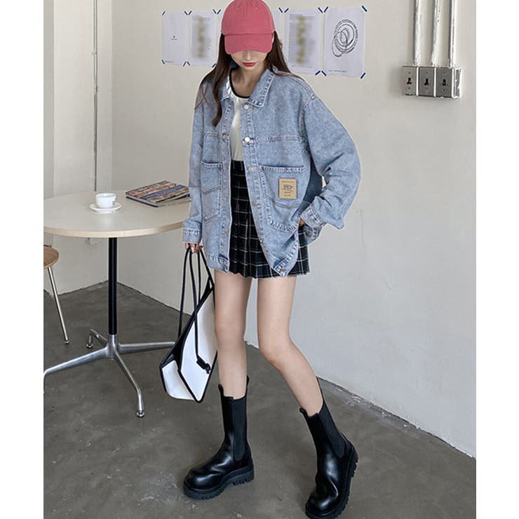 デニムジャケット レディースGジャン韓国 | SUNSHINE CLOSET | 詳細画像8 