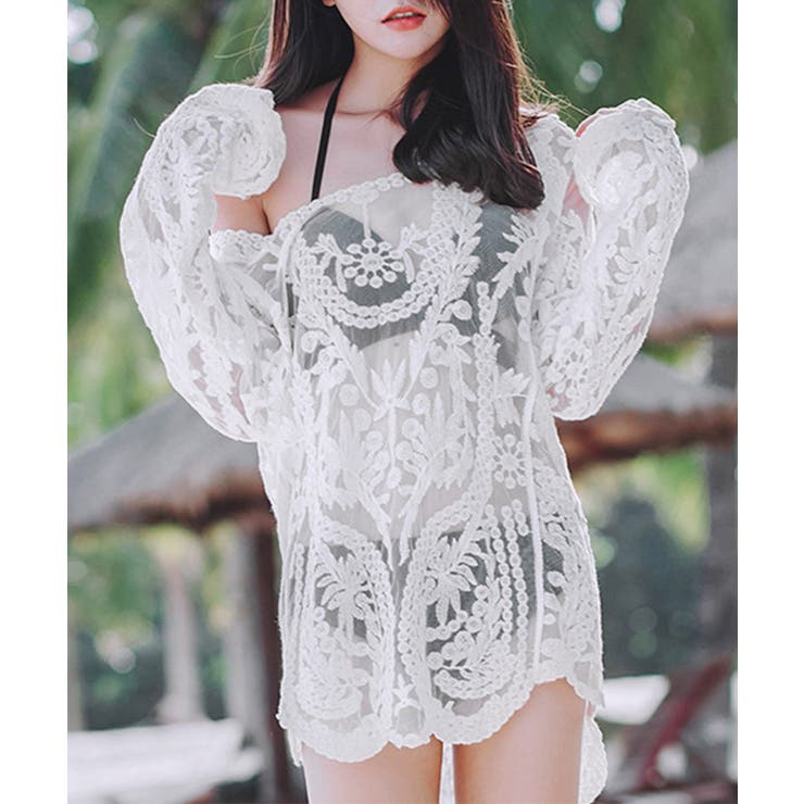 水着アウター 透かし編みビーチウェア夏海 | SUNSHINE CLOSET | 詳細画像3 