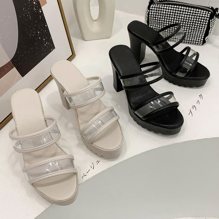 【美脚効果】CHANEL チャンキーヒールサンダル 楽天市場】サンダル レディース おしゃれ ビジネス オフィス