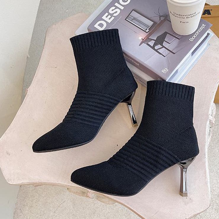 ニットソックスブーツ ポインテッドトゥ | SUNSHINE CLOSET | 詳細画像15 