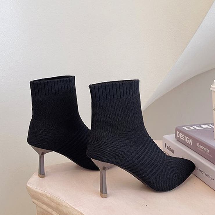 ニットソックスブーツ ポインテッドトゥ | SUNSHINE CLOSET | 詳細画像16 