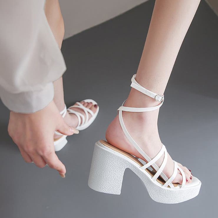 ハイヒール クロスストラップサンダル韓国 | SUNSHINE CLOSET | 詳細画像13 