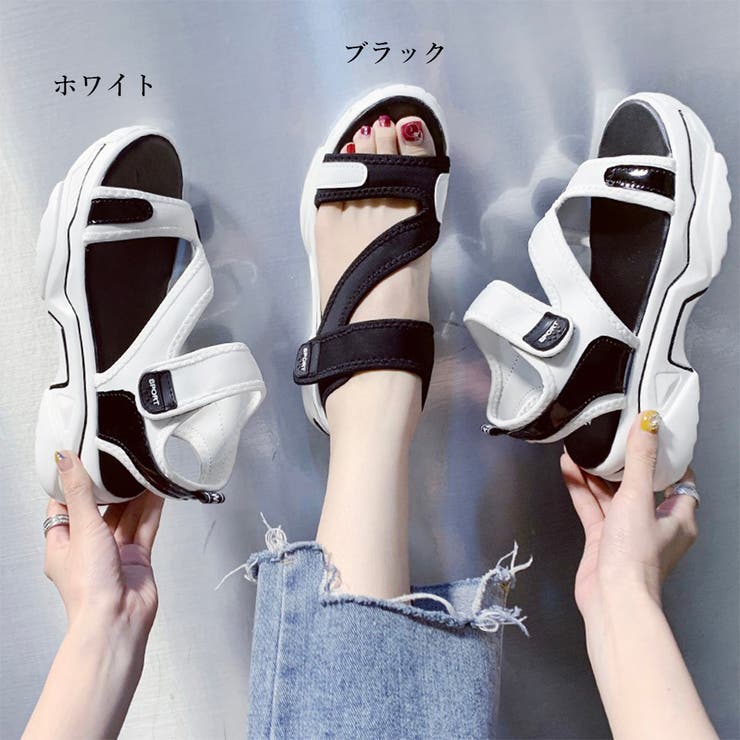 厚底 スポーツサンダル マジックテープ | SUNSHINE CLOSET | 詳細画像2 