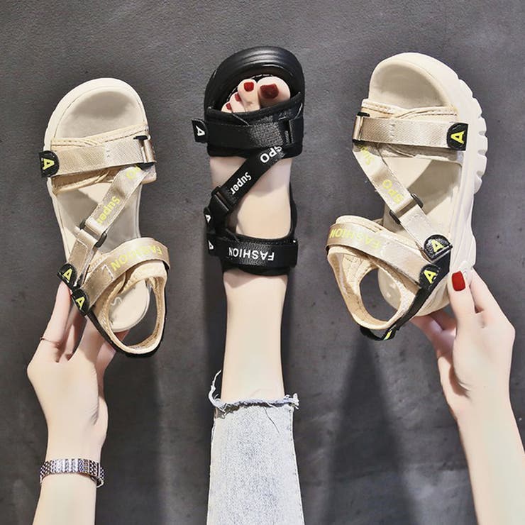 厚底スポーツサンダル ベルクロサンダル夏 | SUNSHINE CLOSET | 詳細画像9 