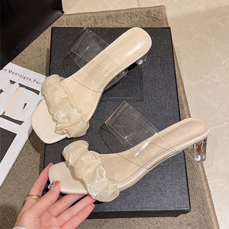 クリアヒール サンダル スクエアトゥ 夏 | SUNSHINE CLOSET | 詳細画像12 