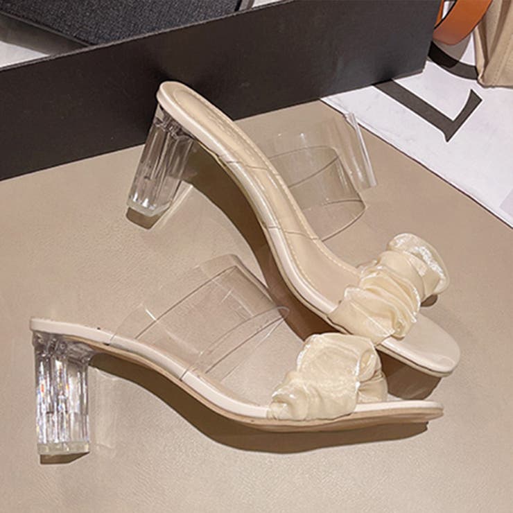 クリアヒール サンダル スクエアトゥ 夏 | SUNSHINE CLOSET | 詳細画像13 