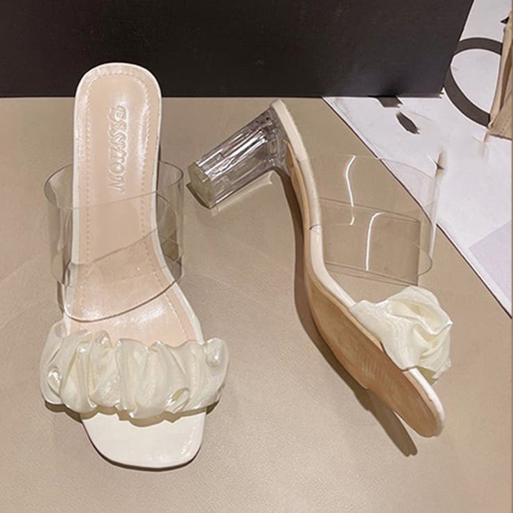 クリアヒール サンダル スクエアトゥ 夏 | SUNSHINE CLOSET | 詳細画像15 