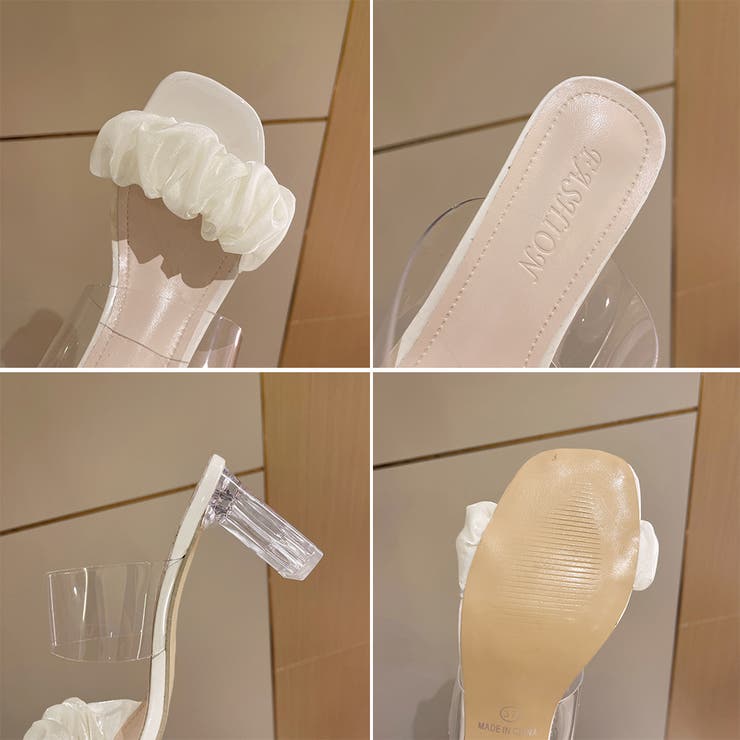 クリアヒール サンダル スクエアトゥ 夏 | SUNSHINE CLOSET | 詳細画像3 