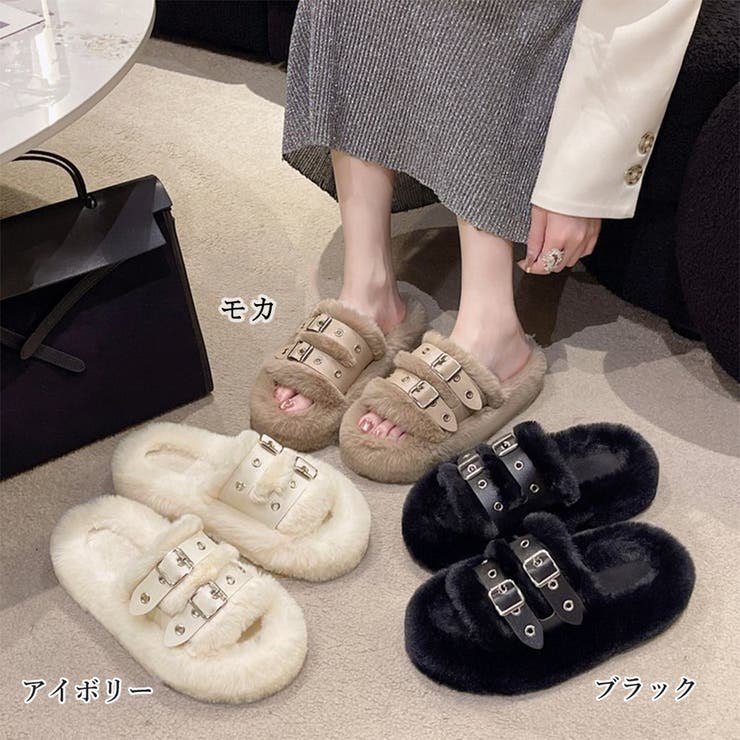 ファーサンダル レディース ボアサンダル | SUNSHINE CLOSET | 詳細画像2 