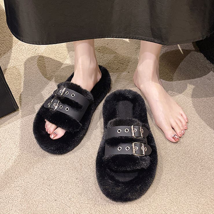 ファーサンダル レディース ボアサンダル | SUNSHINE CLOSET | 詳細画像9 