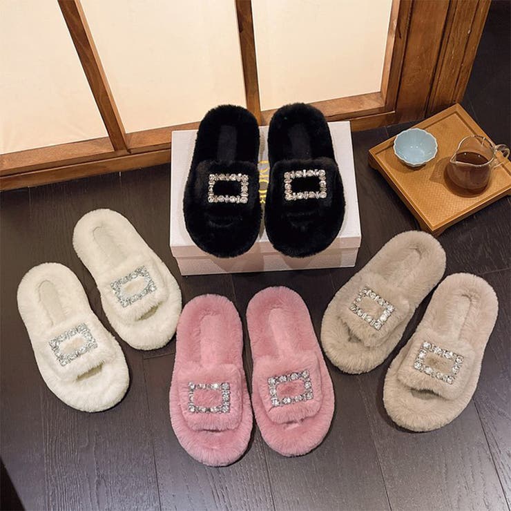 ファーサンダル レディースファースリッパ | SUNSHINE CLOSET | 詳細画像16 
