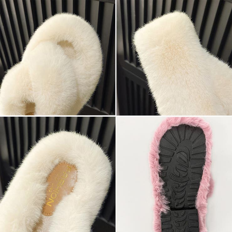 ファーサンダル 厚底 韓国ファースリッパ | SUNSHINE CLOSET | 詳細画像3 