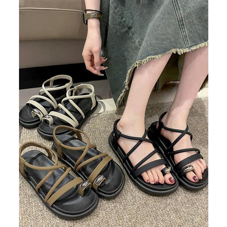 ストラップサンダル厚底親指トングサンダル | SUNSHINE CLOSET | 詳細画像4 