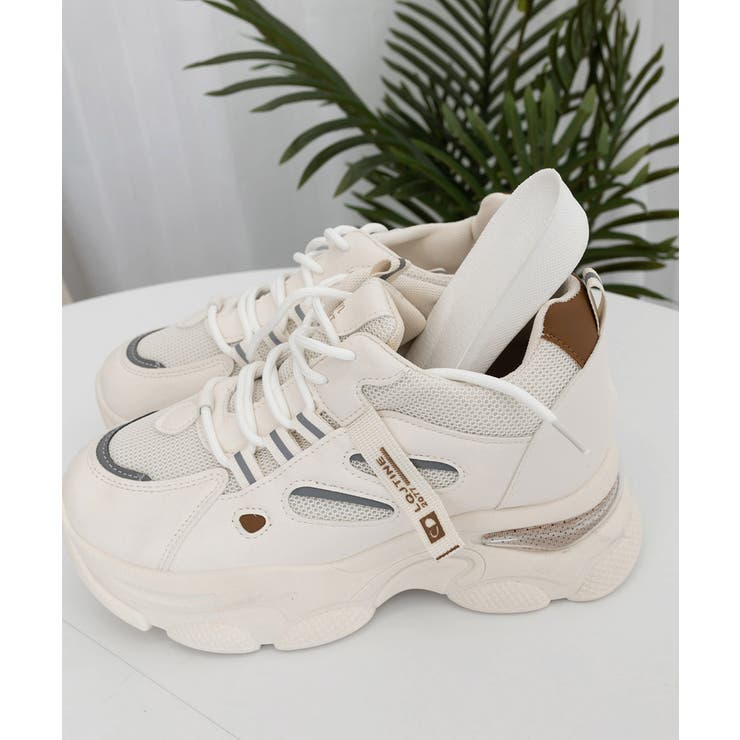 厚底ダッドスニーカー レースアップ 韓国 | SUNSHINE CLOSET | 詳細画像21 