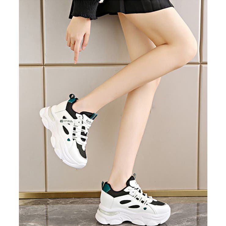 厚底ダッドスニーカー レースアップ 韓国 | SUNSHINE CLOSET | 詳細画像5 