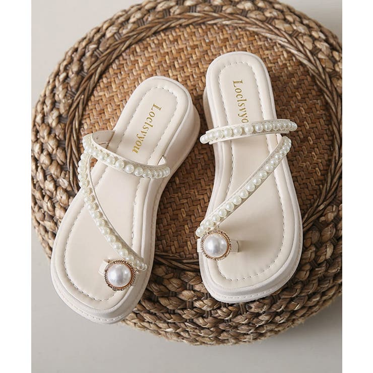 パールトングサンダル 美脚 厚底サンダル | SUNSHINE CLOSET | 詳細画像13 