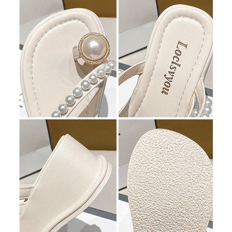 パールトングサンダル 美脚 厚底サンダル | SUNSHINE CLOSET | 詳細画像19 