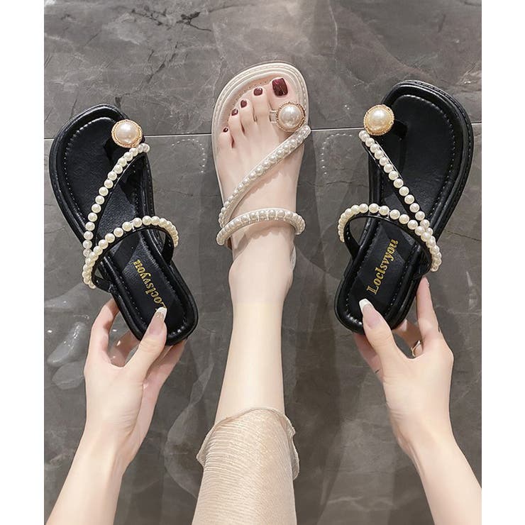 パールトングサンダル 美脚 厚底サンダル | SUNSHINE CLOSET | 詳細画像7 