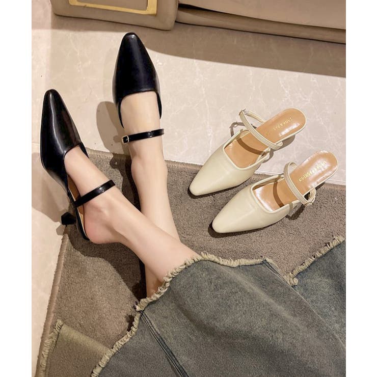 ポインテッドトゥミュールパンプスサンダル | SUNSHINE CLOSET | 詳細画像7 