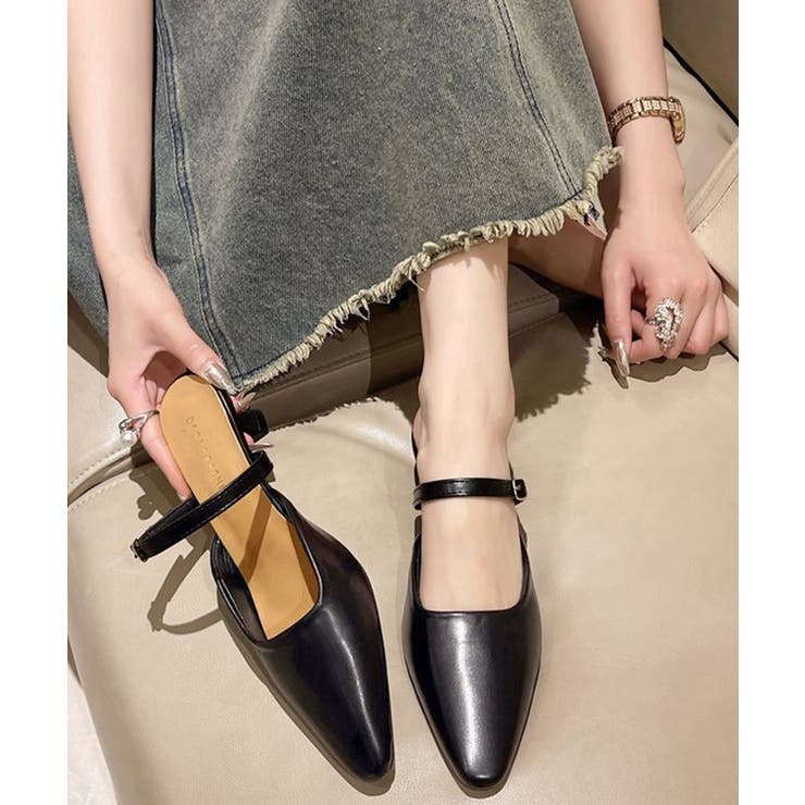 ポインテッドトゥミュールパンプスサンダル | SUNSHINE CLOSET | 詳細画像9 