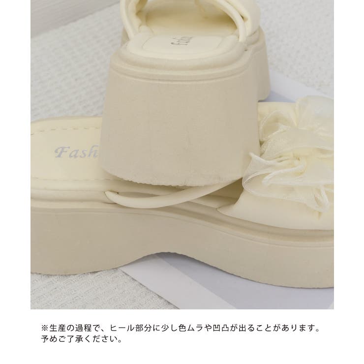 ビッグリボン厚底サンダル 履きやすい夏靴 | SUNSHINE CLOSET | 詳細画像26 