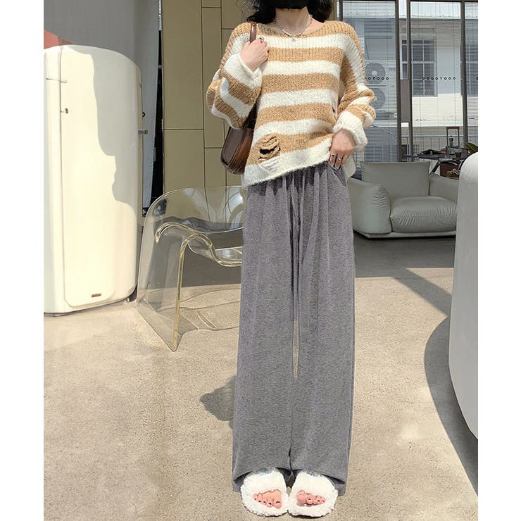 薄手スウェットパンツ 韓国風ワイドパンツ | SUNSHINE CLOSET | 詳細画像10 