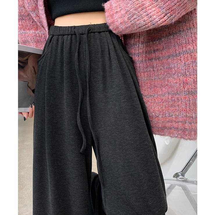 薄手スウェットパンツ 韓国風ワイドパンツ | SUNSHINE CLOSET | 詳細画像6 