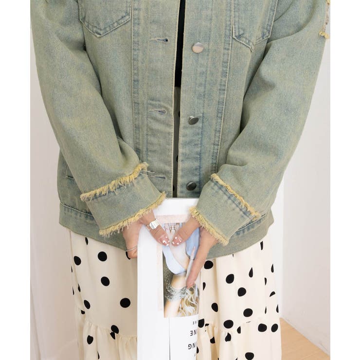 フリンジデニムジャケット ダメージデニム | SUNSHINE CLOSET | 詳細画像20 