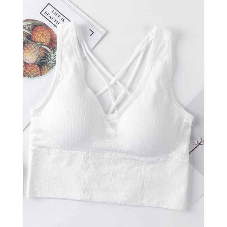 ノンワイヤー ブラトップ バッククロス | SUNSHINE CLOSET | 詳細画像4 