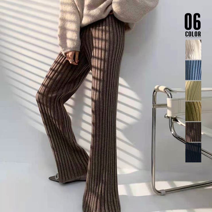 リブ ニットパンツ パンツ | SUNSHINE CLOSET | 詳細画像1 