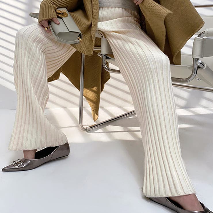 リブ ニットパンツ パンツ | SUNSHINE CLOSET | 詳細画像10 