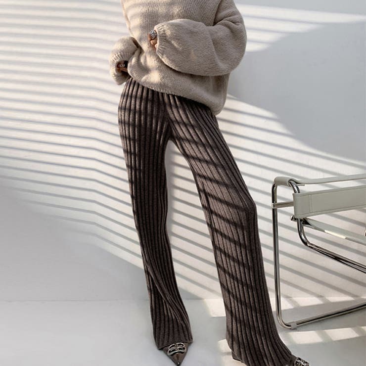 リブ ニットパンツ パンツ | SUNSHINE CLOSET | 詳細画像8 