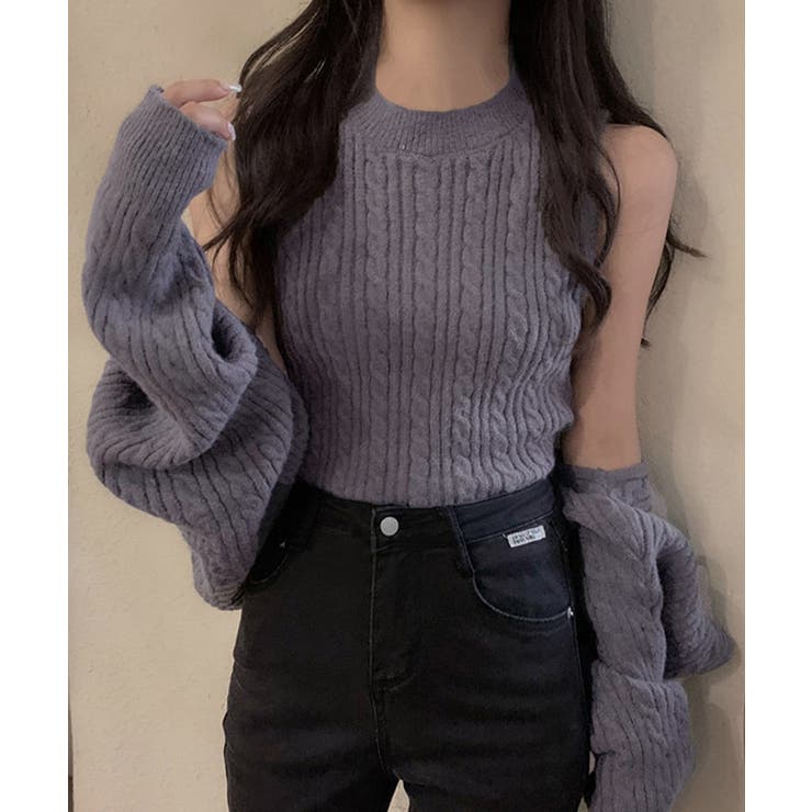 ニットカーディガン タンクトップ セット | SUNSHINE CLOSET | 詳細画像1 