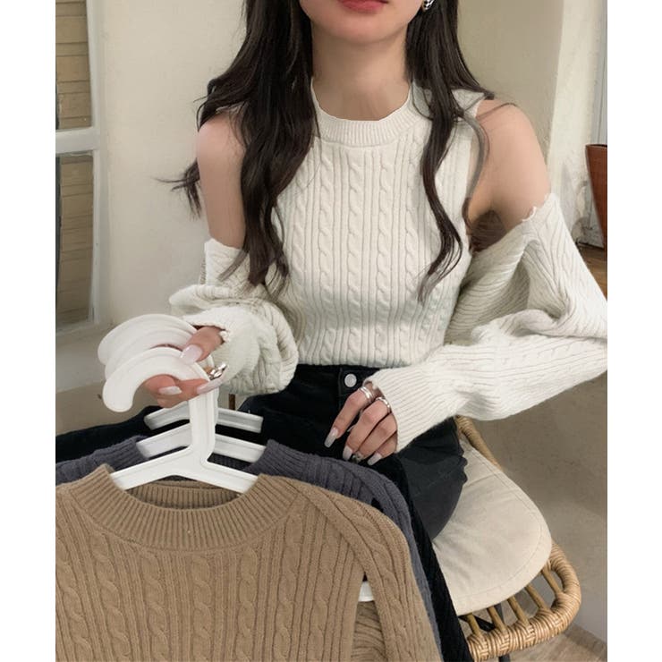 ニットカーディガン タンクトップ セット | SUNSHINE CLOSET | 詳細画像11 