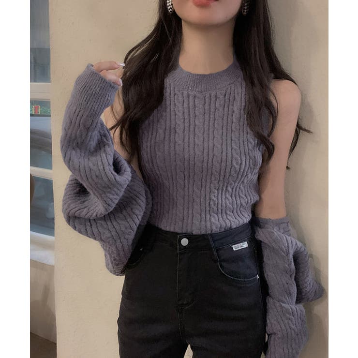 ニットカーディガン タンクトップ セット | SUNSHINE CLOSET | 詳細画像4 