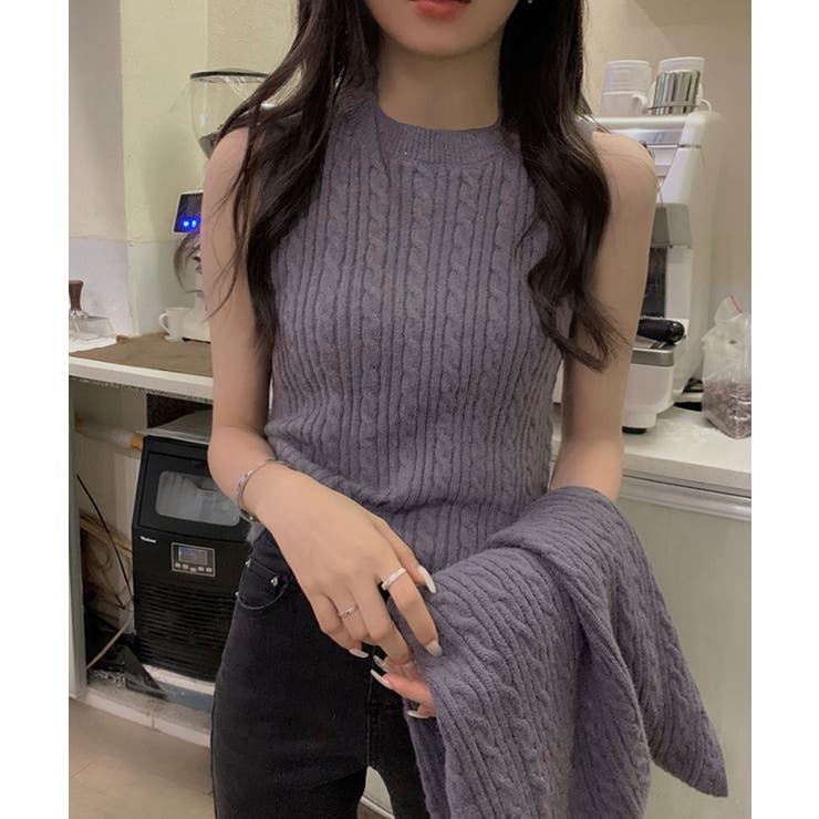 ニットカーディガン タンクトップ セット | SUNSHINE CLOSET | 詳細画像6 