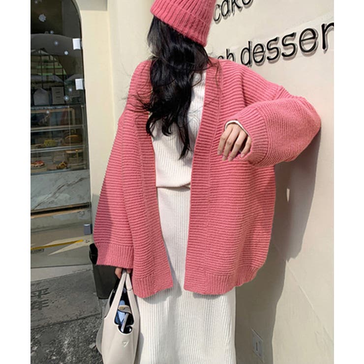 ニットカーディガン 中厚手レディース韓国[品番：AGCW0005007
