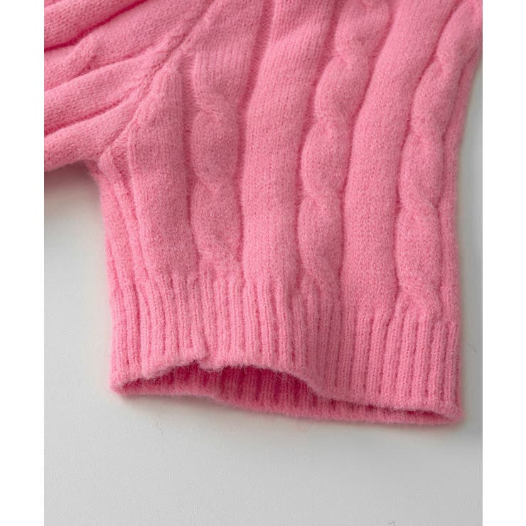 ケーブル編みニットトップス パフスリーブ | SUNSHINE CLOSET | 詳細画像21 