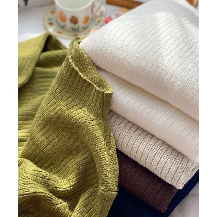 裏起毛 プチハイネックニットトップス厚手 | SUNSHINE CLOSET | 詳細画像19 