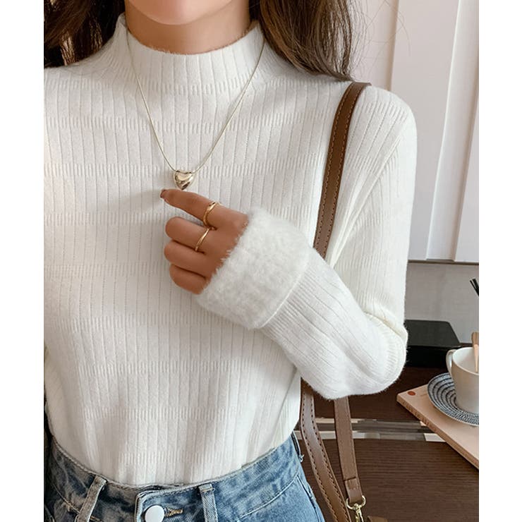 裏起毛 プチハイネックニットトップス厚手 | SUNSHINE CLOSET | 詳細画像6 