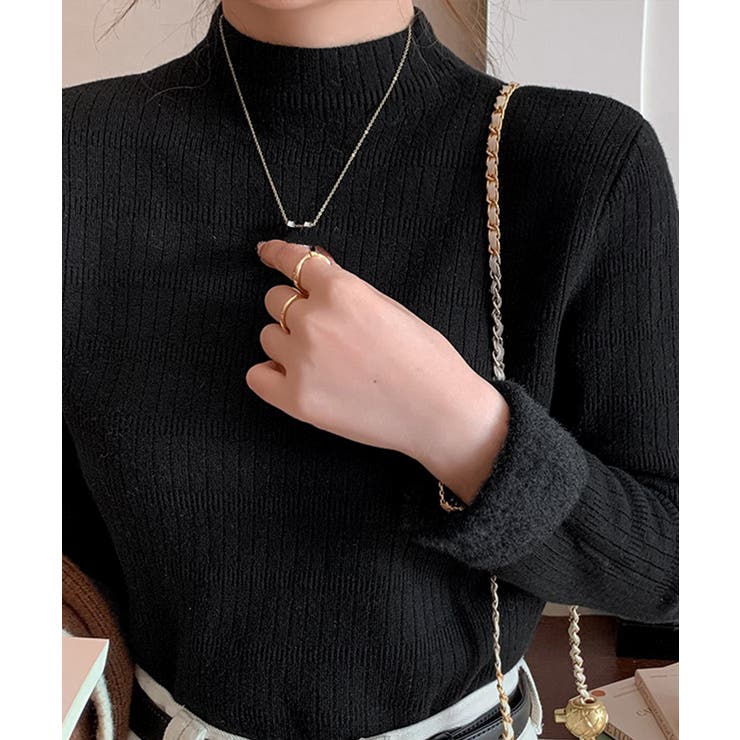 裏起毛 プチハイネックニットトップス厚手 | SUNSHINE CLOSET | 詳細画像8 